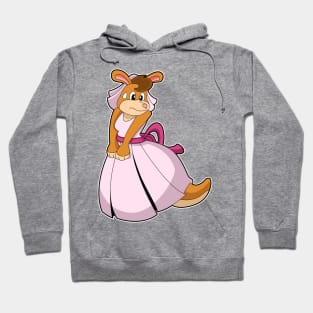 Kangaroo as Bride with Wedding dress Hoodie